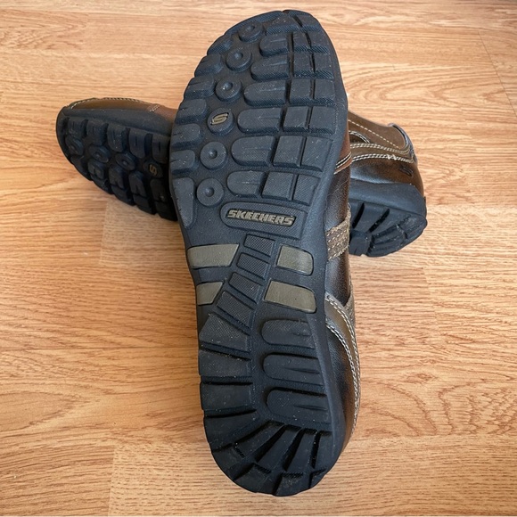 SKECHERS MEN’S METEOX BATUM BROWN LEATHER SHOES SIZE 8.5 EUC - Picture 11 of 16